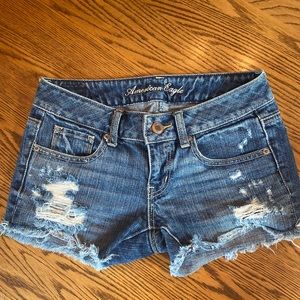 American Eagle size 0 denim short shorts